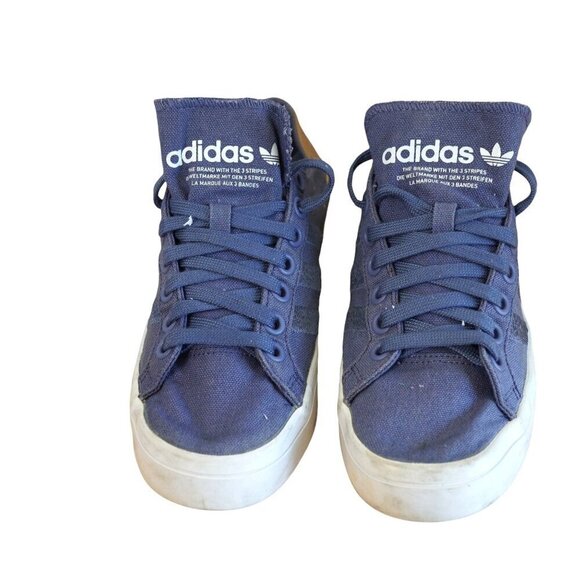 Adidas Courtvantage Blue Canvas Sneakers Womens‎ Size 7.5 - Picture 2 of 12